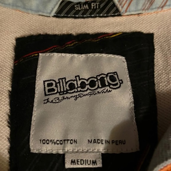 Billabong Slim Fit Rugby Polo Size Medium - Picture 7 of 8